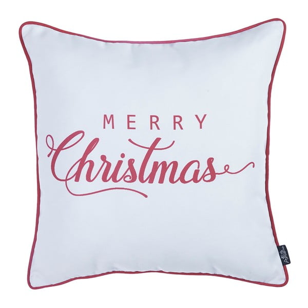 Honey Merry Christmas fehér-piros párnahuzat, 45 x 45 cm - Mike & Co. NEW YORK