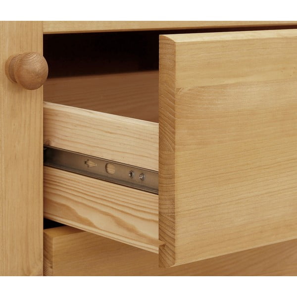 Natúr színű borovi fenyő alacsony komód 116x76 cm Ella – Støraa-image-4