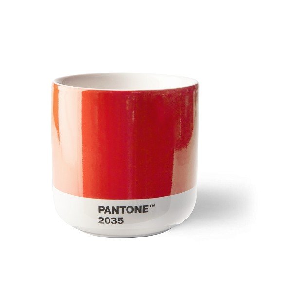 Piros porcelán csésze cappucinóhoz 175 ml Red 2035 – Pantone
