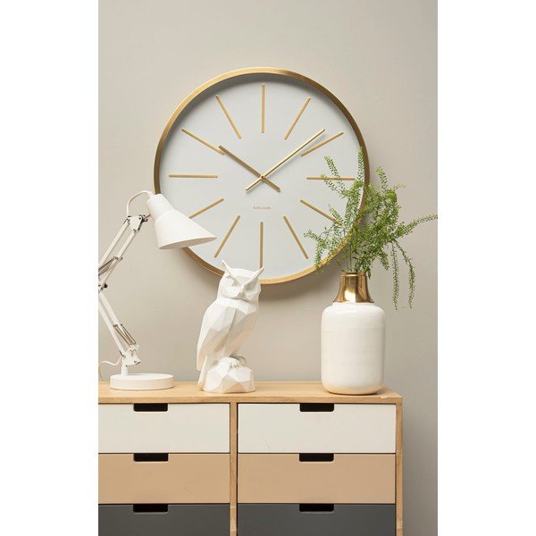 Fehér polirezin bagoly szobor Owl - PT LIVING-image-1