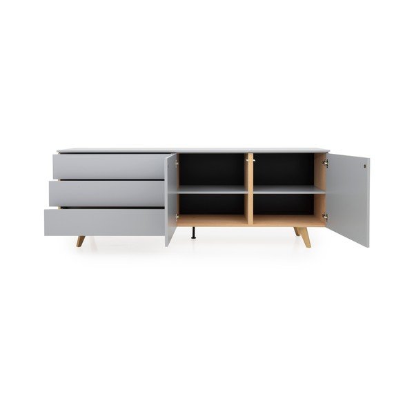 Plain szürke komód, szélesség 210 cm - Tenzo-image-4