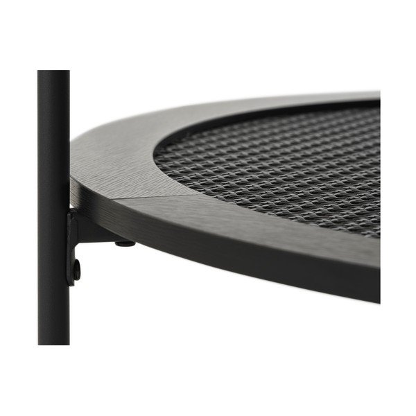 Fekete kerek dohányzóasztal ø 80 cm Pensacola – Unique Furniture-image-3