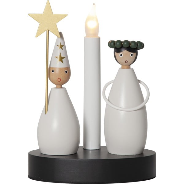 Fekete-fehér fénydekoráció karácsonyi mintával Christmas Joy – Star Trading