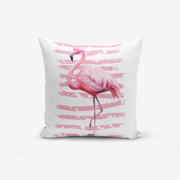 Linears Flamingo párnahuzat, 45 x 45 cm - Minimalist Cushion Covers
