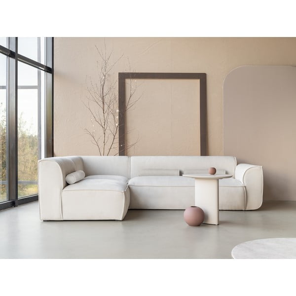 Krémszínű sarokkanapé (bal oldali) Flex Felix – Miuform-image-1