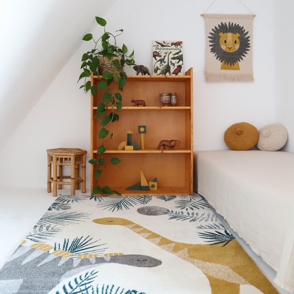 Bézs gyerekszőnyeg 170x120 cm Sensaku - Nattiot-image-2