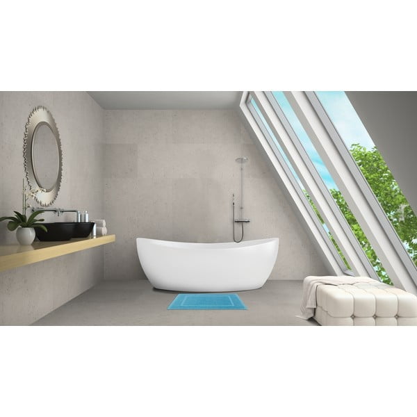 Kék textil fürdőszobai kilépő 40x60 cm Zen – Allstar-image-1