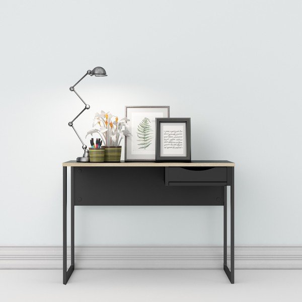 Function Plus fekete íróasztal, 110 x 48 cm - Tvilum-image-1