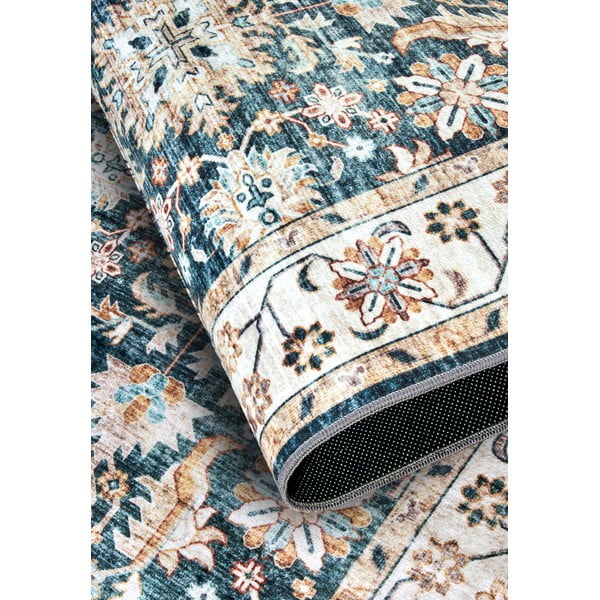 Kék szőnyeg 80x150 cm Saveh Blue Cream – Elle Decoration-image-3