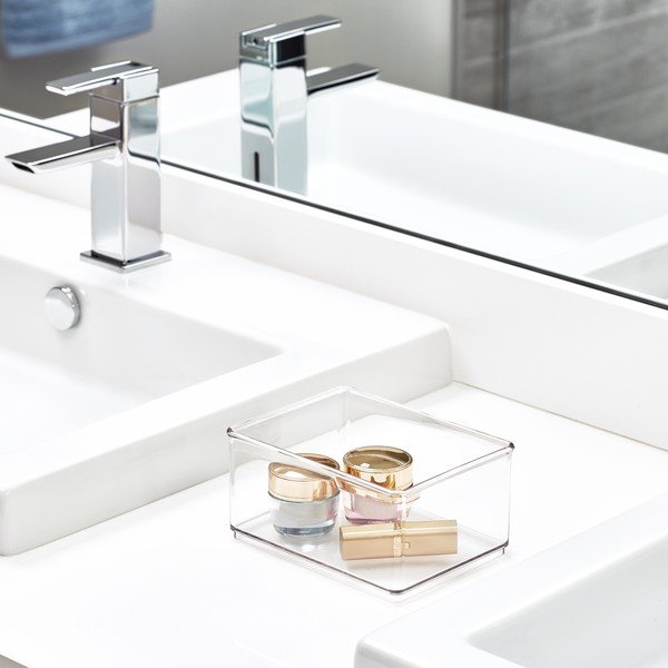 Átlátszó tárolódoboz, 11,9 x 16 x 8,1 cm - iDesign The Home Edit-image-1