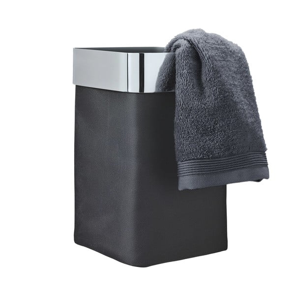 Antracitszürke textil szennyeskosár Nexio – Blomus-image-2