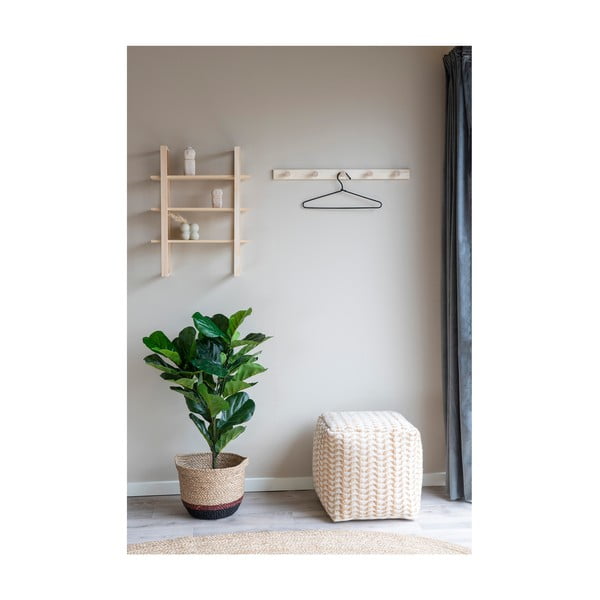 Natúr színű nyárfa fali fogas Abano – House Nordic-image-1