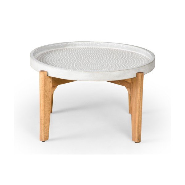 Bari kerti asztal szürke betonlappal, ø 70 cm - Bonami Selection-image-1