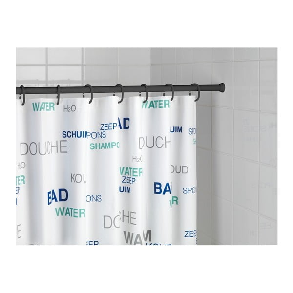 Shower Curtain Rod fekete teleszkópos zuhanyfüggöny tartó - Wenko-image-1