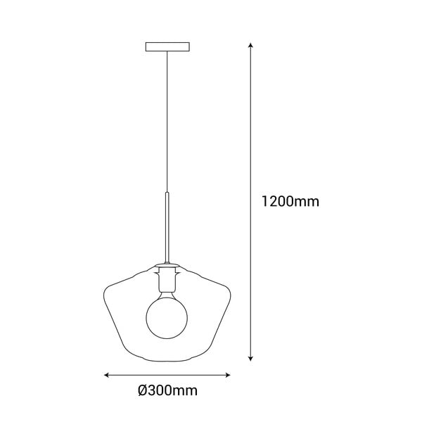Astrid függőlámpa, magasság 120 cm - SULION-image-2