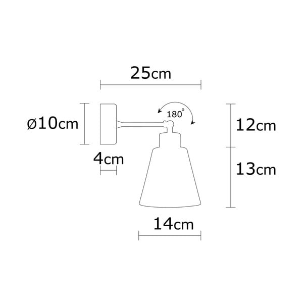 Rézszínű-natúr színű fali lámpa ø 14 cm Manavgat – Opviq lights-image-3