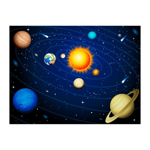 Solar System nagyméretű tapéta, 400 x 309 cm - Artgeist