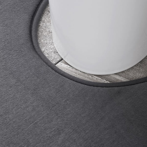 Sötétszürke memóriahab fürdőszobai kilépő szett WC-hez, 2 db-os  50x80 cm Anti-Bacterial – Catherine Lansfield-image-3