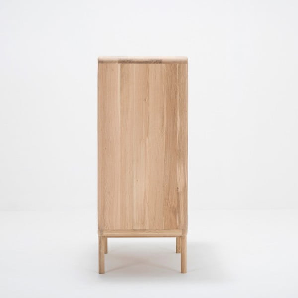 Fawn tömör tölgyfa komód fiókkal - Gazzda-image-4