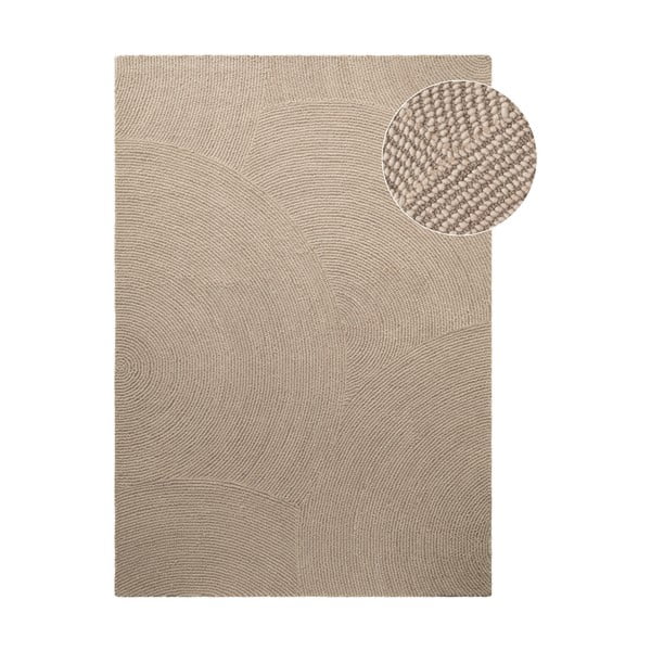 Bézs kézi szövésű gyapjú szőnyeg 200x300 cm Eleni Light Beige – Hanse Home