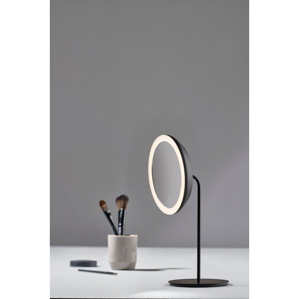 Eve fekete kozmetikai tükör, ø 18 cm - Zone-image-2