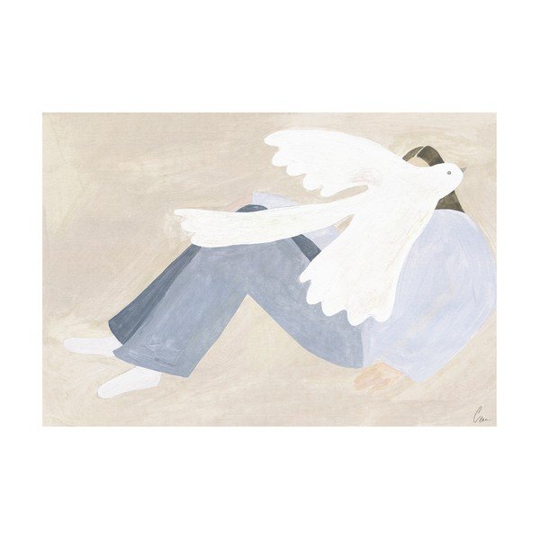 Poszter 70x50 cm Bright Bird – Clara Schicketanz – The Poster Club