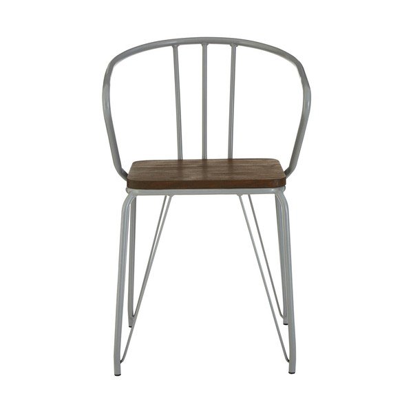 Szürke-sötét natúr színű szilfa étkezőszék District – Premier Housewares-image-2