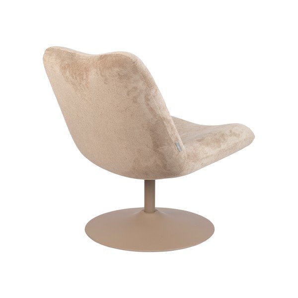 Bézs bársony fotel Bubba – Zuiver-image-4