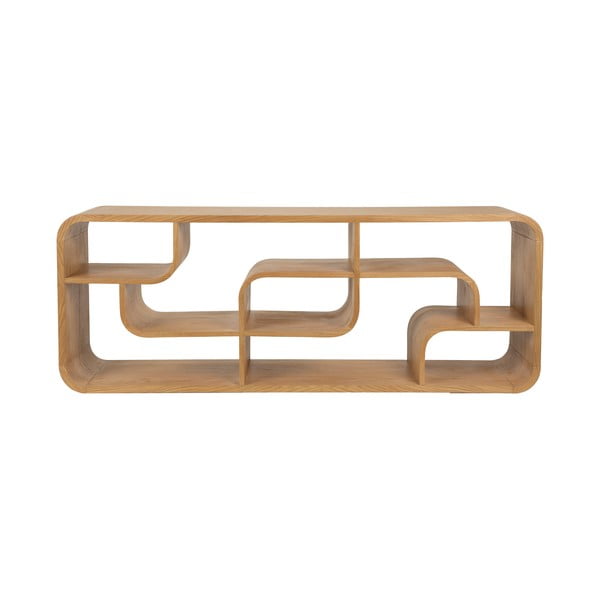 Natúr színű tölgyfa könyvespolc 60x160x35 cm Seven – Zuiver