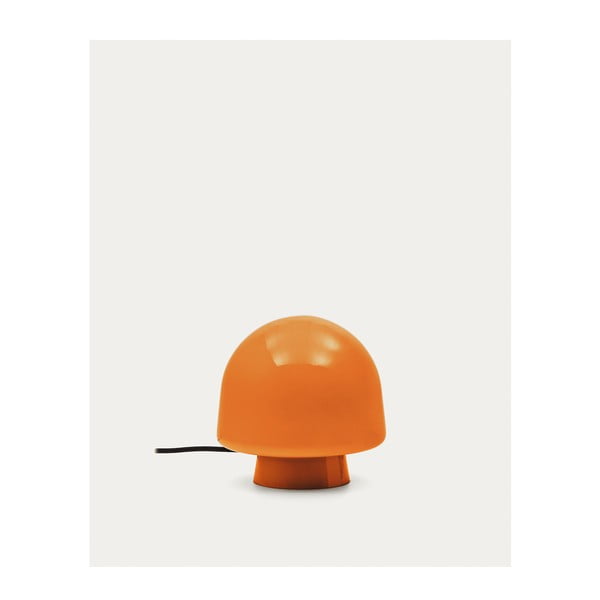 Narancssárga asztali lámpa üveg búrával (magasság 20 cm) Reig – Kave Home-image-3