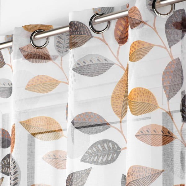 Fehér átlátszó függöny 140x280 cm Vahine – douceur d'intérieur-image-1