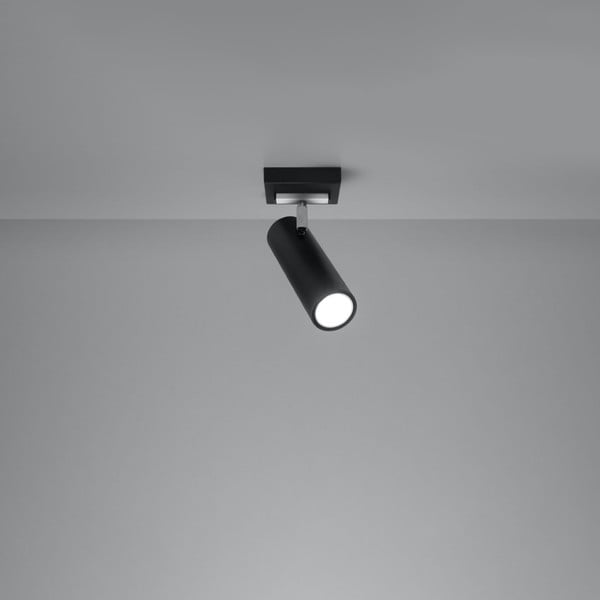 Fekete mennyezeti lámpa 8x8 cm Mira – Nice Lamps