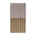 Barna-bézs organikus pamut törölköző 50x90 cm Disorder – Mette Ditmer Denmark