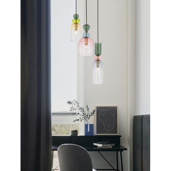 Aranyszínű üveg függőlámpa ø 42 cm Murano – Nova Luce-image-4