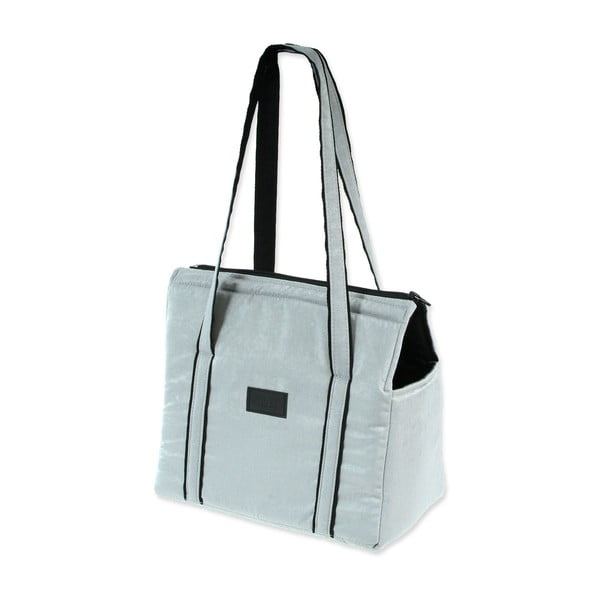 Világosszürke kutyahordozó táska Dog Fantasy Platinum – Plaček Pet Products