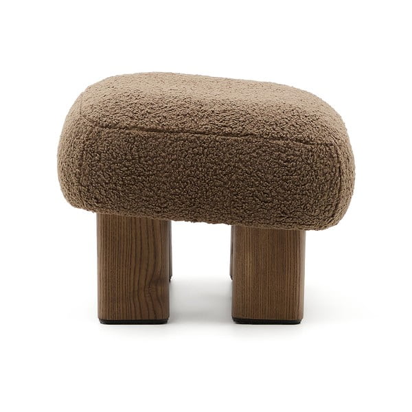 Barna buklé lábtartó Nema – Kave Home-image-3