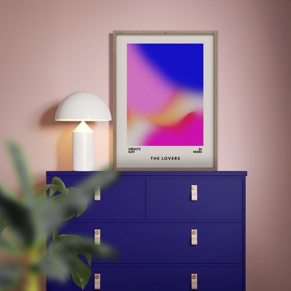 Nyomtatott keretezett kép 50x70 cm Love Flow – Styler-image-1