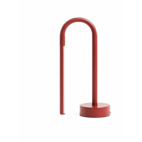 Piros fém LED asztali lámpa (magasság 30 cm) Bow – Kave Home