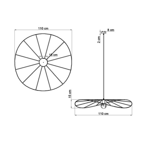 Fekete függőlámpa ø 110 cm Elliot – Sollux-image-4