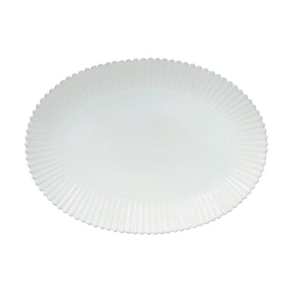 Fehér agyagkerámia szervírozó tányér 37x51 cm Pearl – Costa Nova