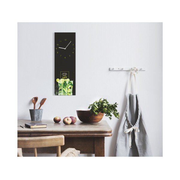 Glassclock Mojito falióra, 20 x 60 cm - Styler-image-1