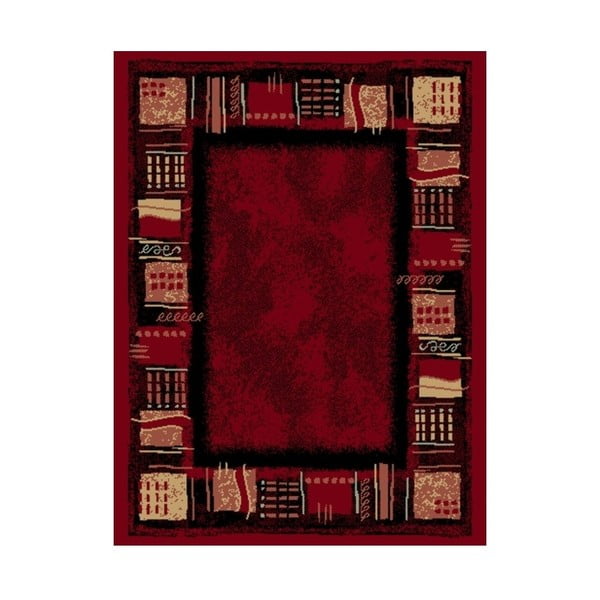 Prime Pile Square piros szőnyeg, 280 x 190 cm - Hanse Home