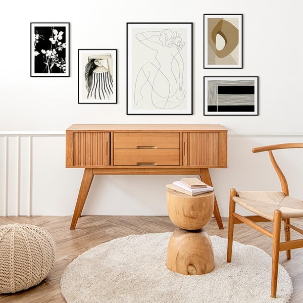 Kép 30x40 cm Silhouet Leaves – Malerifabrikken-image-1