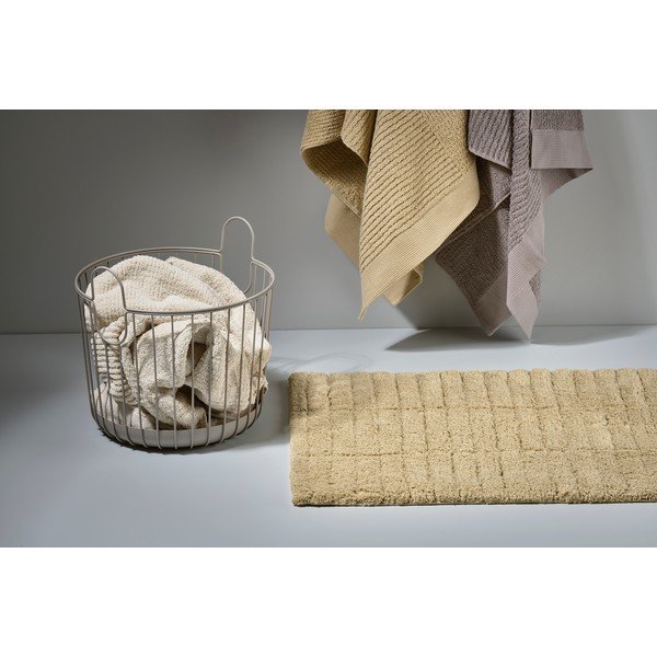 Tiles sötétbézs pamut fürdőszobai kilépő, 80 x 50 cm - Zone-image-2