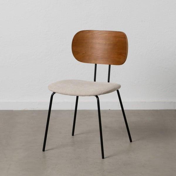 Barna-krémszínű étkezőszék szett 4 db-os Cleo – Ixia-image-1