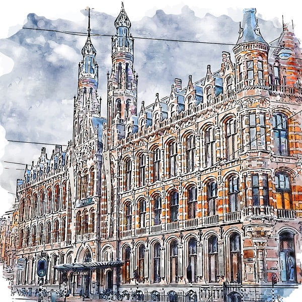 Kép 50x50 cm Amsterdam – Fedkolor