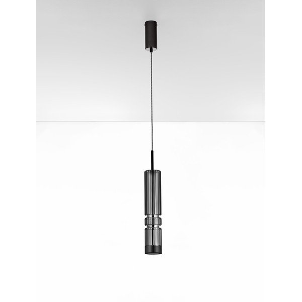 Szürke üveg LED függőlámpa ø 8 cm Bento – Nova Luce-image-3