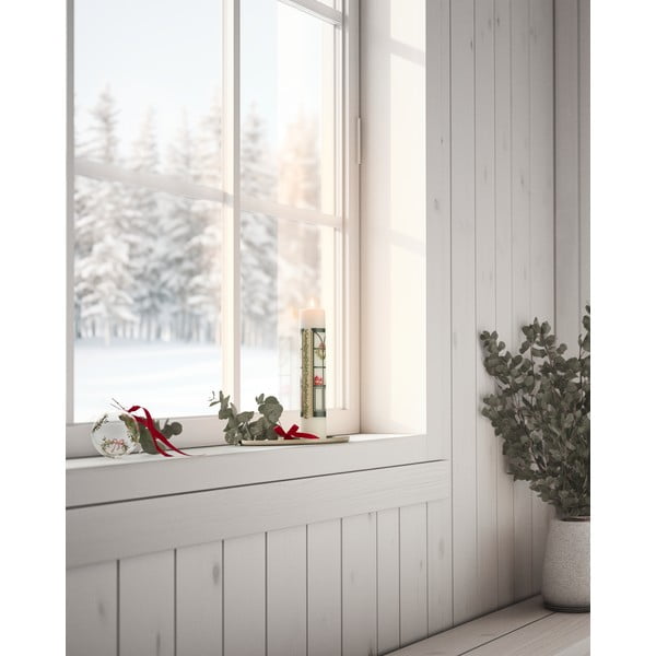 Gyertya karácsonyi mintával, égési idő 56 ó  Holmegaard Christmas – Holmegaard-image-1