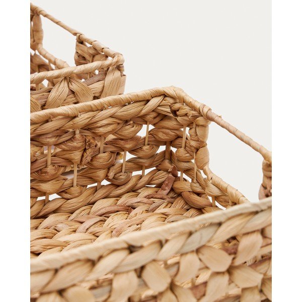 Vízijácint tárolókosár szett 2 db-os 36x27x9 cm Tressa – Kave Home-image-3