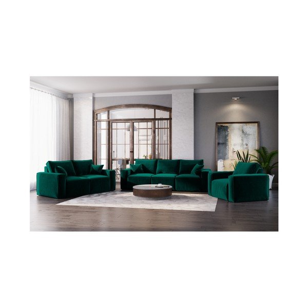 Florida sötétzöld kanapé, 180 cm - Cosmopolitan Design-image-4